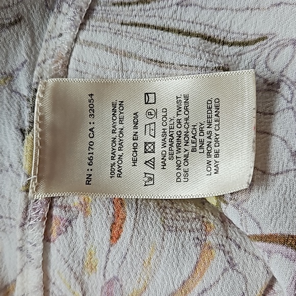 Anthropology Maeve Pernille Floral Tie Sleeve Blouse - Picture 7 of 8